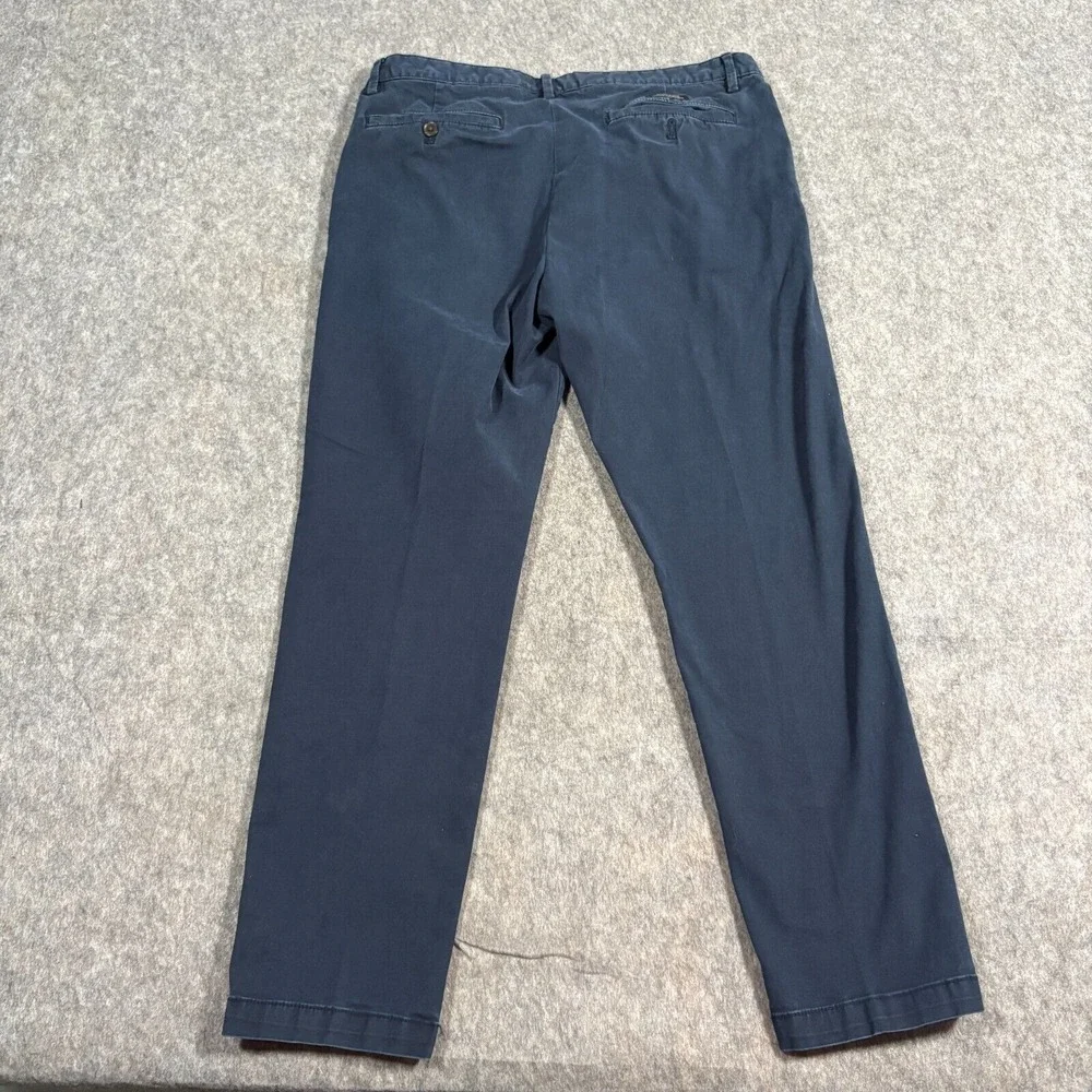 Banana Republic Men's Pants‎ Size 34 x 30 Navy Blue Skinny Fit Flat Front Travel